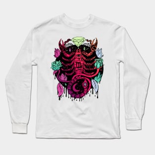 Blue Red Blend Mystic Scorpio Zodiac Long Sleeve T-Shirt